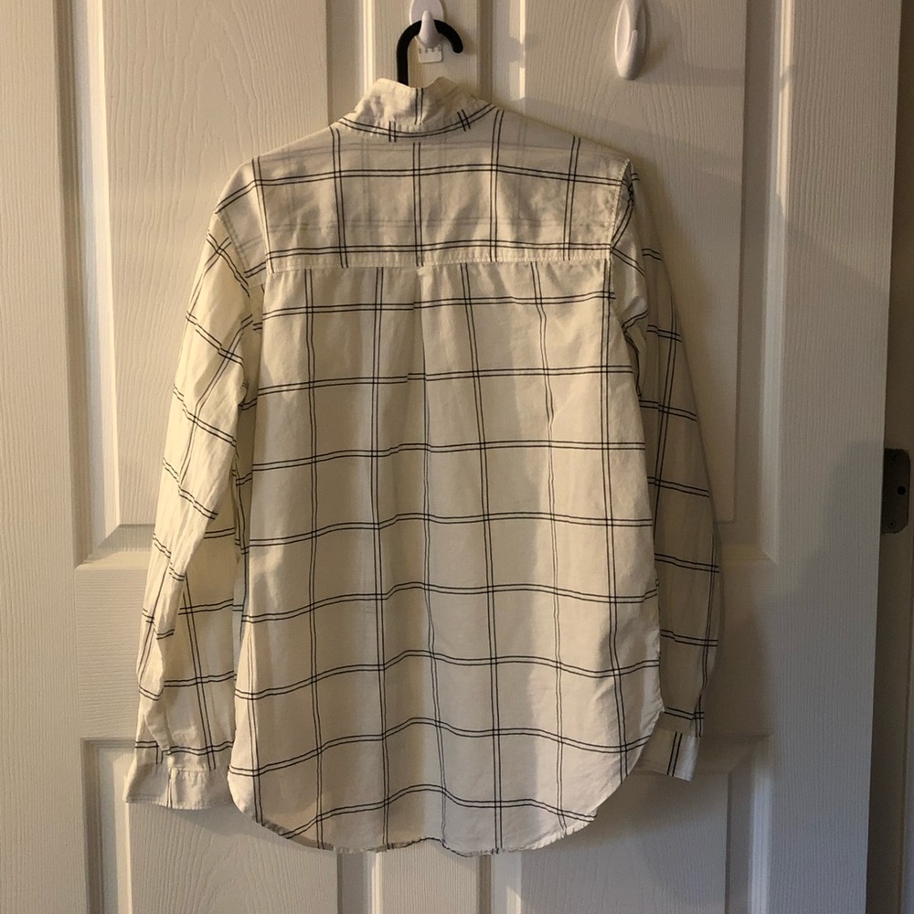 H&M flannel white shirt
